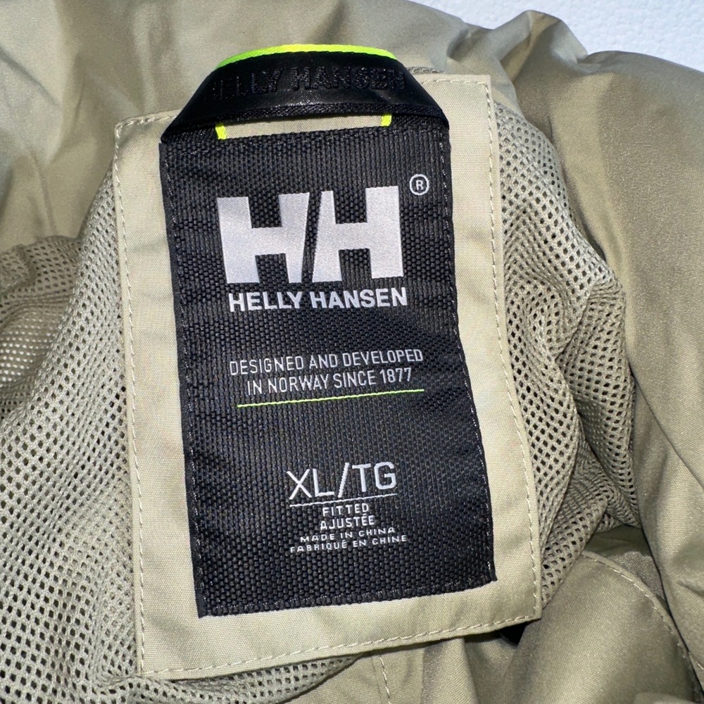 Helly Hansen Welsey II Trench Coat Womens XL Light Beige Waterproof 53247-463 - Picture 8 of 16